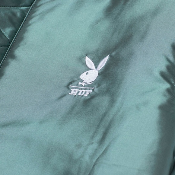 Playboy x HUF “after hours” collection reversible bomber jacket. NWOT - Picture 4 of 13